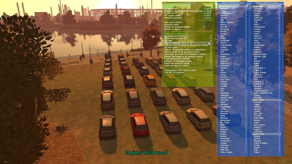 Car Spawner 2.0 для GTA 4