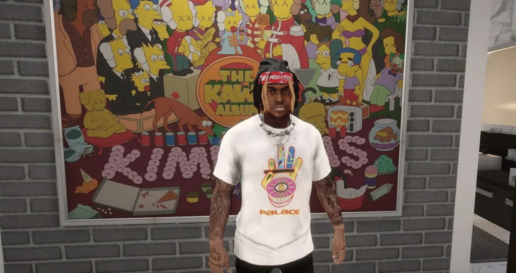 Футболки Palace для GTA 5