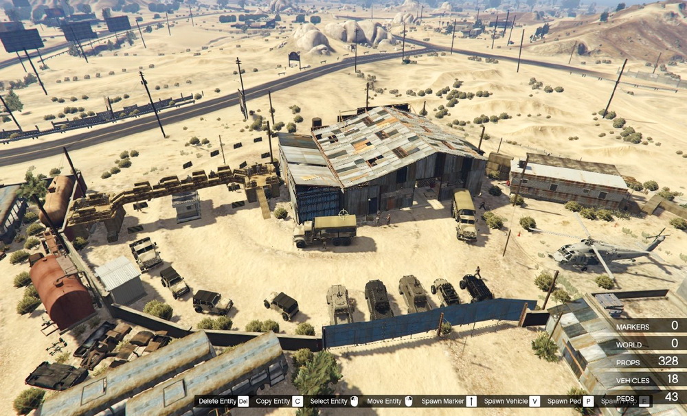 Military warehouse for GTA 5
